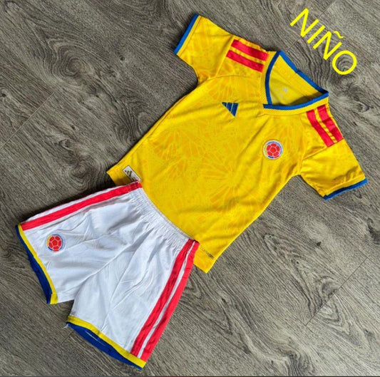 Uniforme Selección Colombia Mundial 2026 - Niños