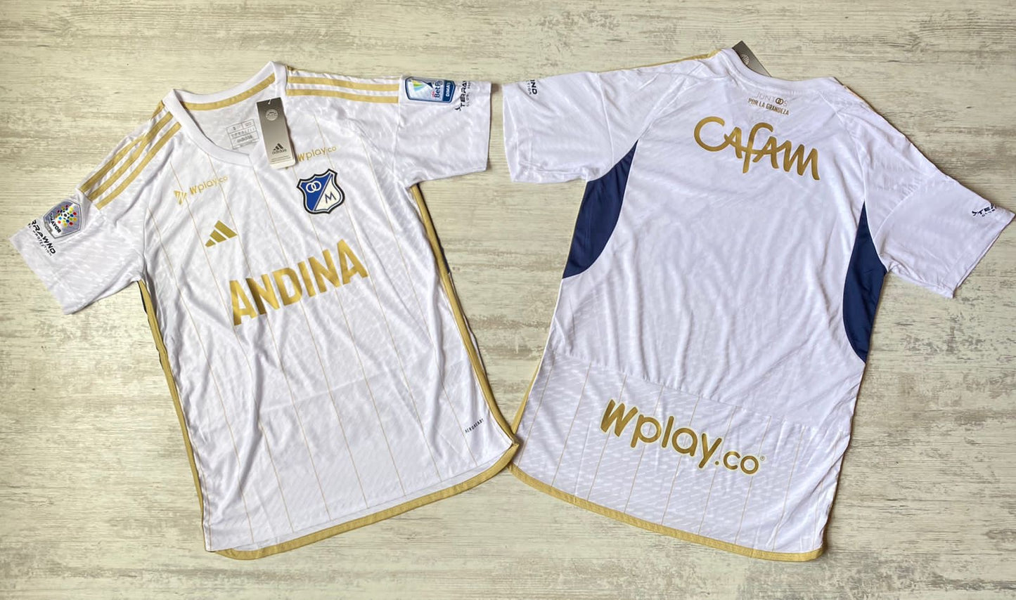 Camiseta oficial Millonarios FC 2024 - Blanca - Visitante